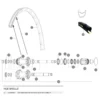 Mavic 6 Bolt Disc ID360 Rear Axle With Circlips