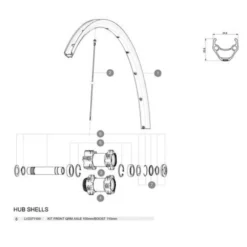 Mavic Front QRM Axle Kit