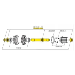 Mavic ITS4 Rear Axle Kit