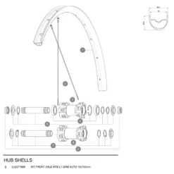 Mavic MTB L1 QRM Auto Axle Front