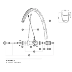 Mavic R-SYS SLR 2015 Rear Axle Kit -Progress || Schwalbe || Mavic Ventas mavic r sys slr 2015 rear axle kit 1