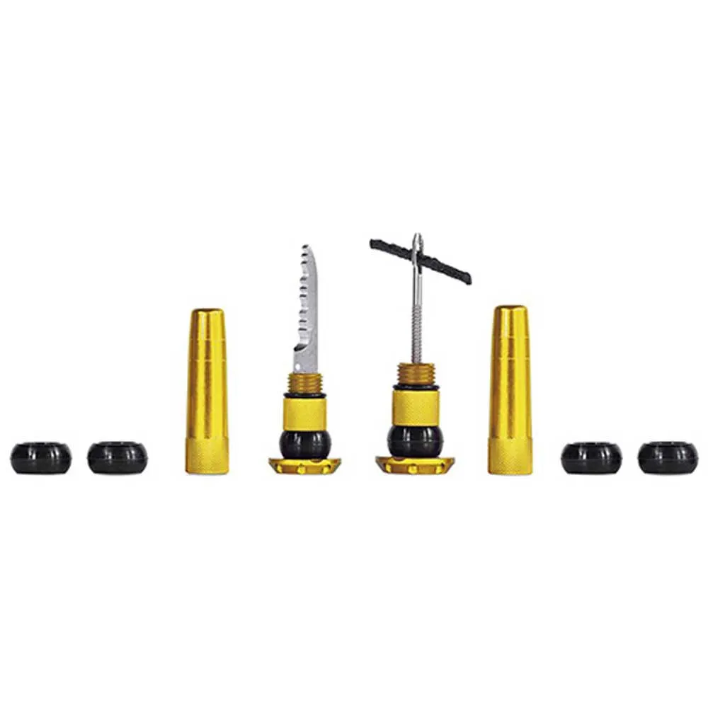 Muc-Off Kit Mechas Tubeless Para Manillar Dorado 3 Muc-Off Kit Mechas Tubeless Para Manillar Dorado