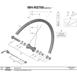 Shimano QR Para Ultegra RS700 Delantera